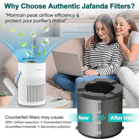 Jafanda Activated carbon filter close-up for odor reduction