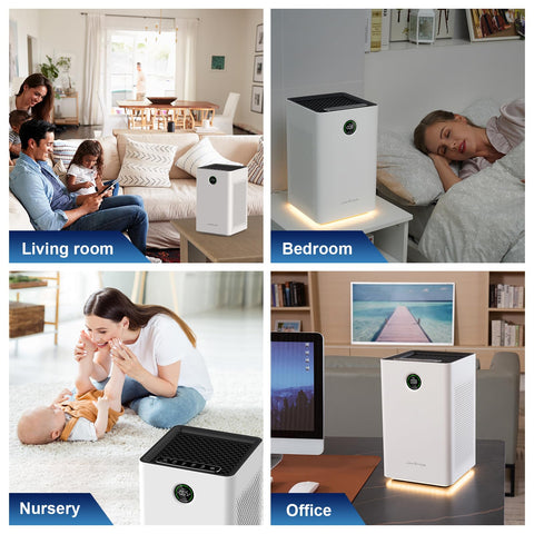 Warranty and support details for the Jafända air purifier