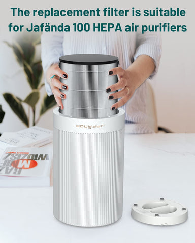 Jafanda JF100 pre-filter traps larger particles to extend life.