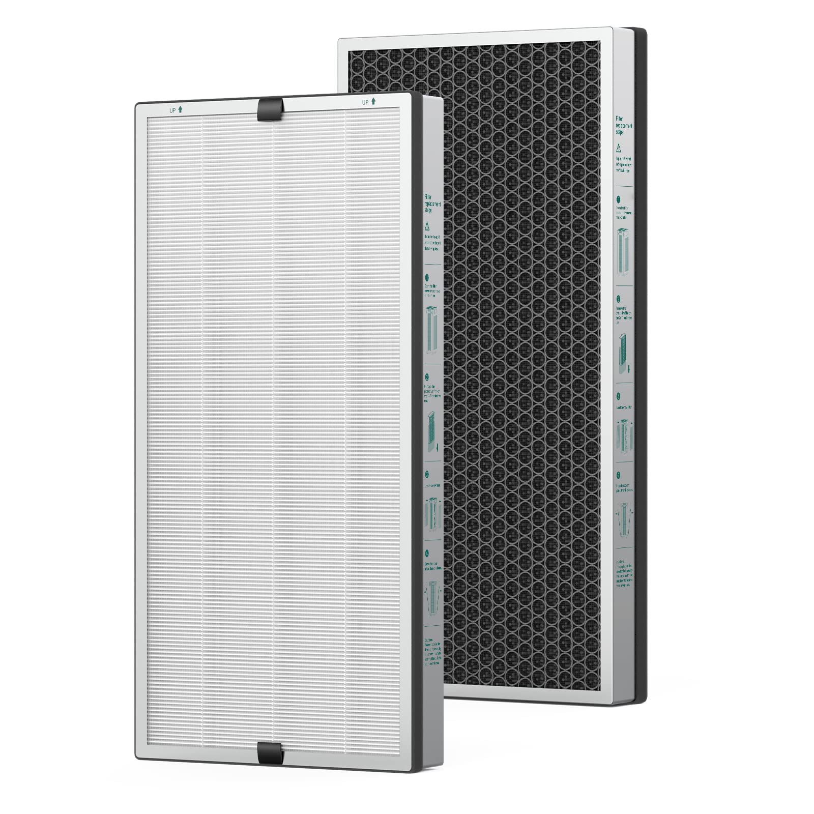 Jafända JF888 replacement filter two-pack for easy at-home maintenance and cleaner air.