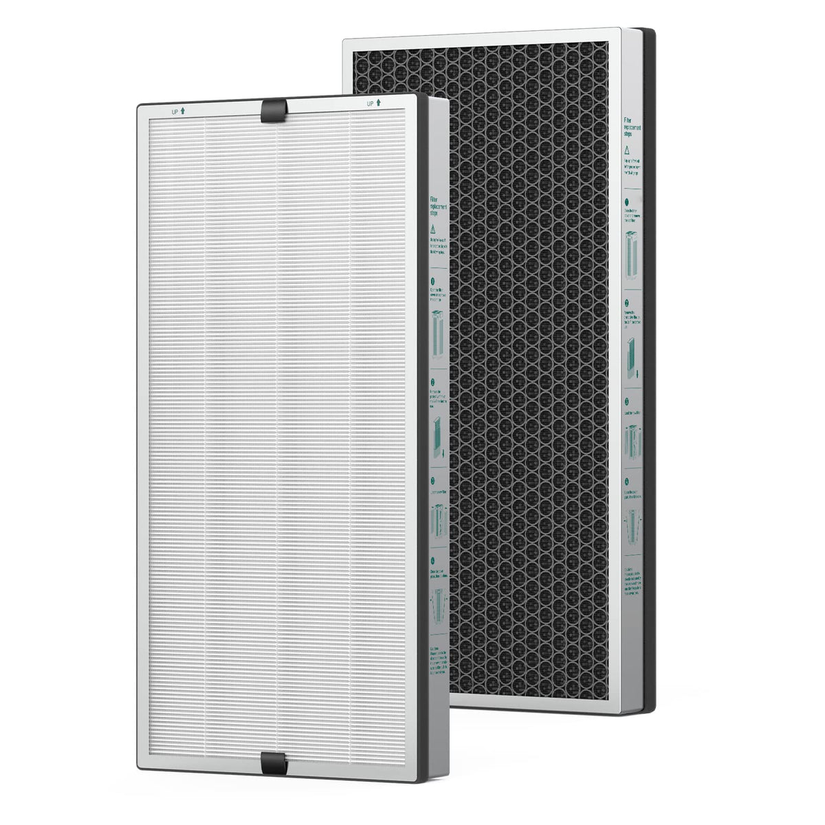 Jafända JF888 replacement filter two-pack for easy at-home maintenance and cleaner air.