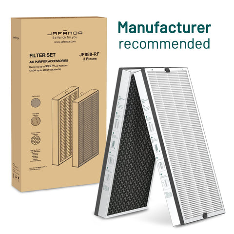 Jafända JF888 maintenance reminder emphasizes monthly pre-filter cleaning and routine replacement.