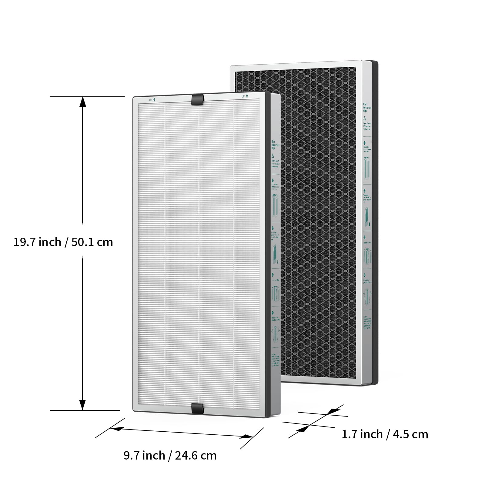 Jafända JF888 True HEPA 13 filter captures tiny particles for clearer indoor air.
