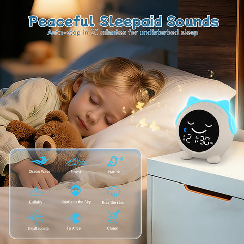 JAHUYU Kids Alarm Clock safe materials and certifications reassure parents.