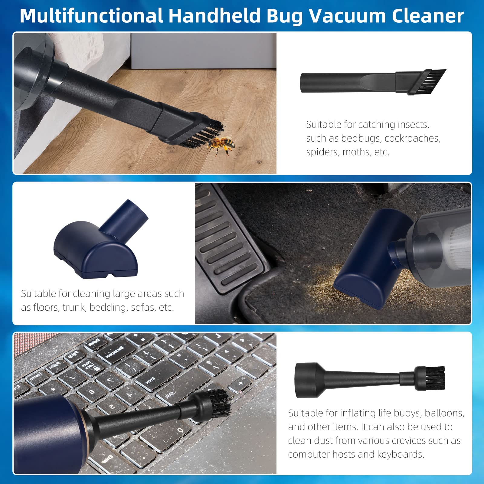 Jahy2Tech cordless vacuum blower dual function shown for dust and inflatables