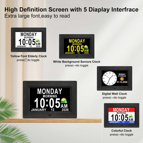 Jaihonda clock auto-resets after power loss for quick setup.