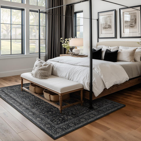 Jainmy low-pile soft texture close-up shows comfortable underfoot feel.