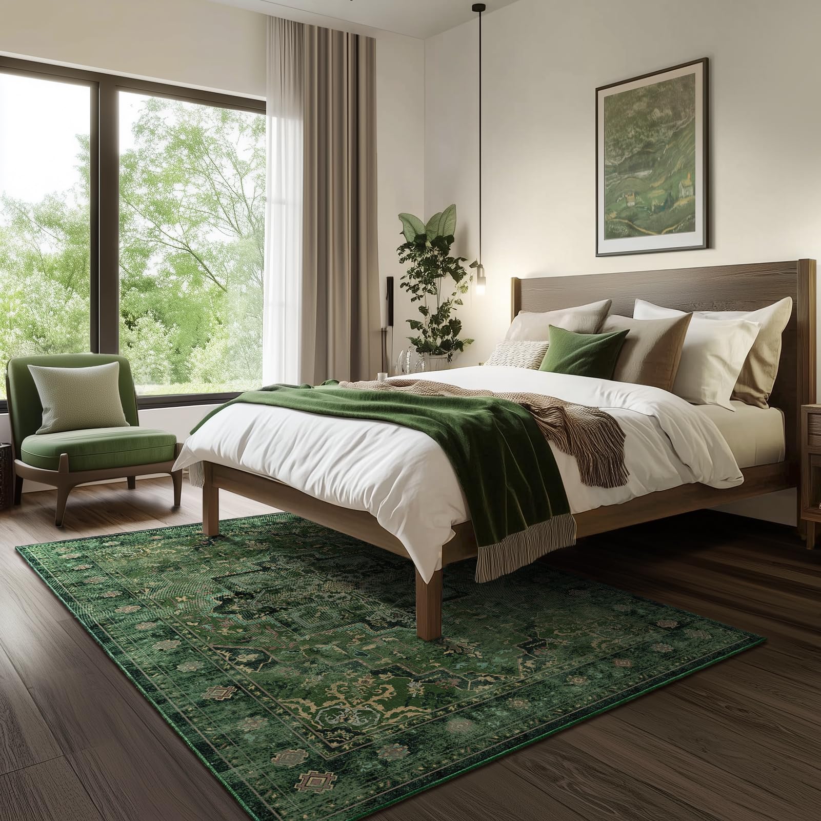Jainmy rug washable design for easy cleaning and long-lasting color