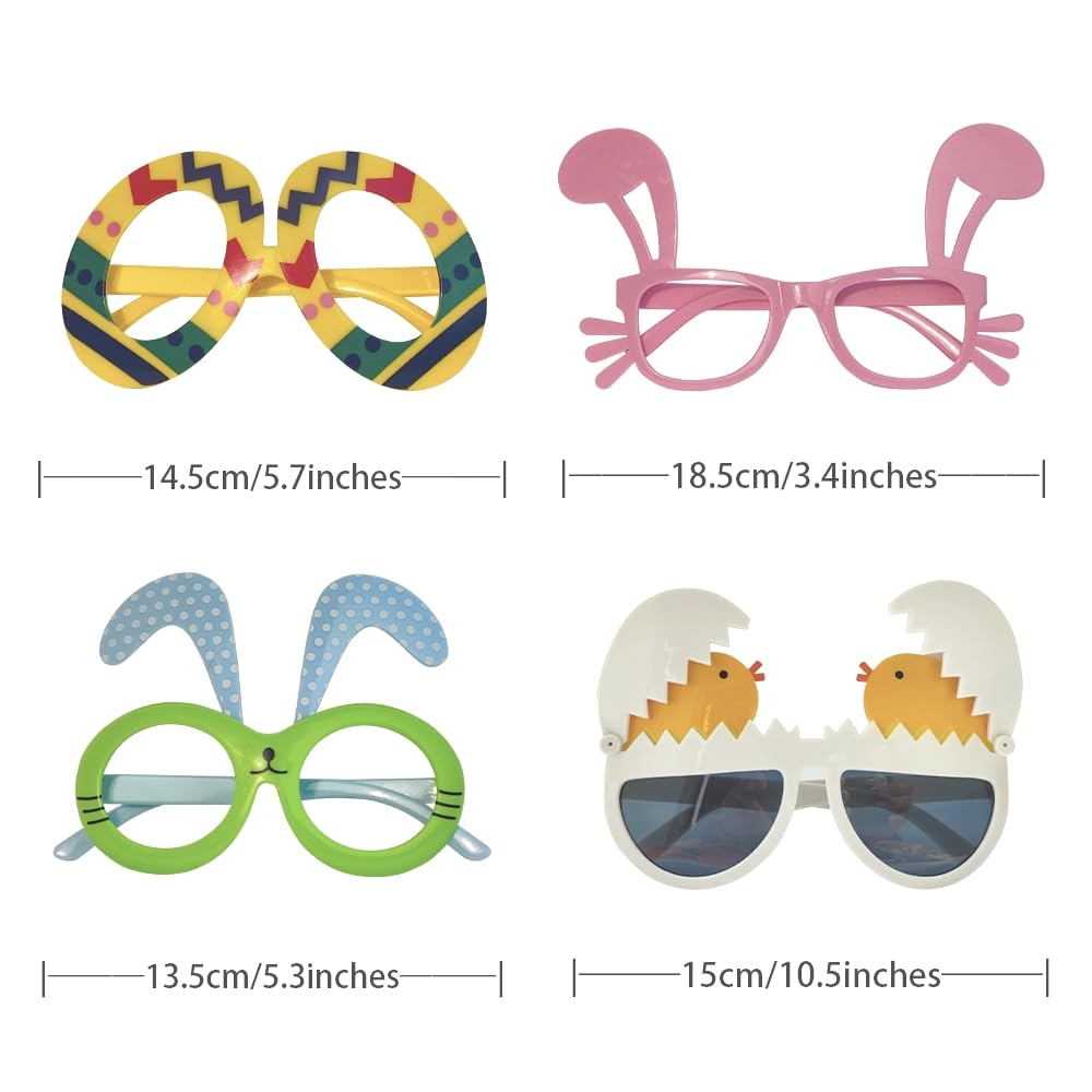 JAKADYUKS Easter egg glasses add festive flair to egg hunts and gifts.