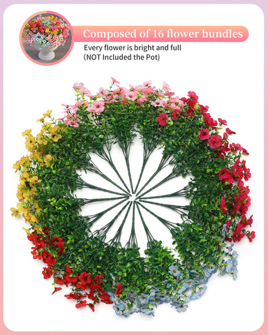 JAKY-Global silk daisy blooms with lifelike detail for porch decor