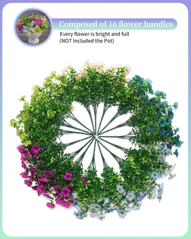JAKY-Global UV-resistant artificial flowers maintain color in sunlight.