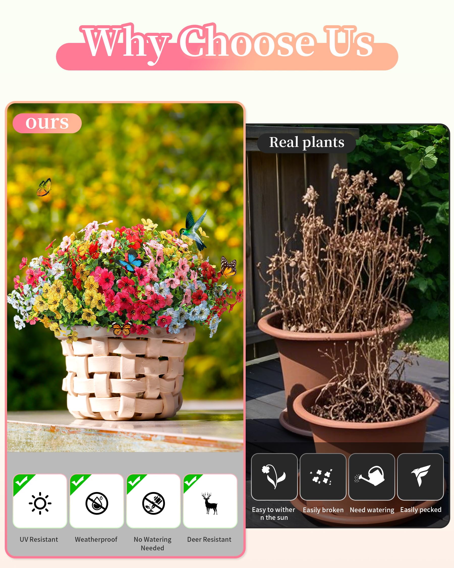 JAKY-Global weatherproof garden decor example in yard planters