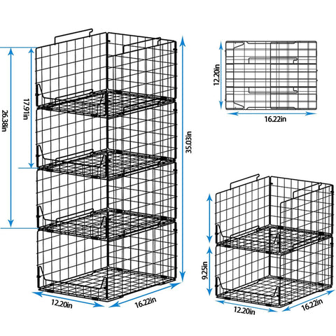 Jakyitvi four-basket set provides great closet organization value