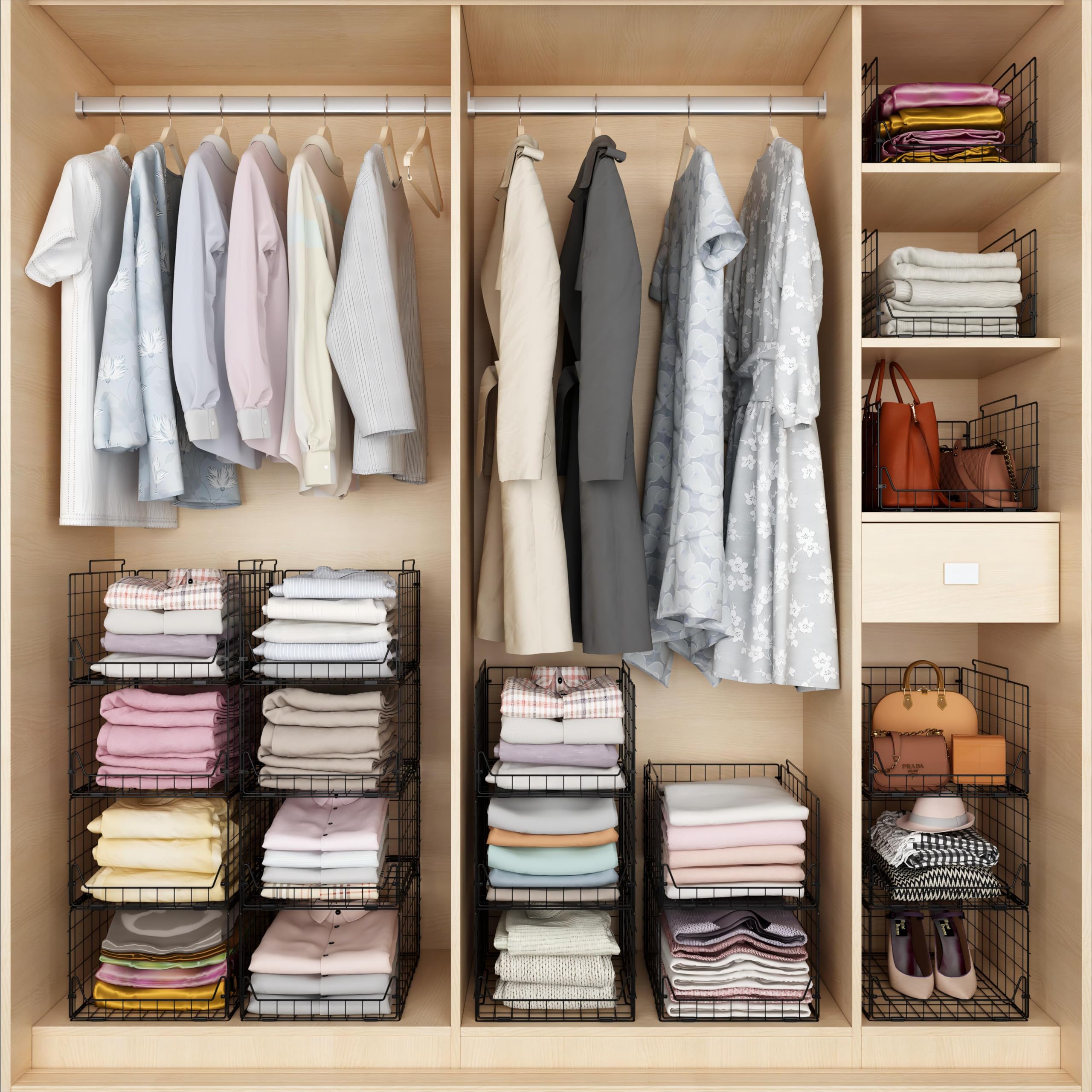 Jakyitvi stackable design lets you configure four baskets together