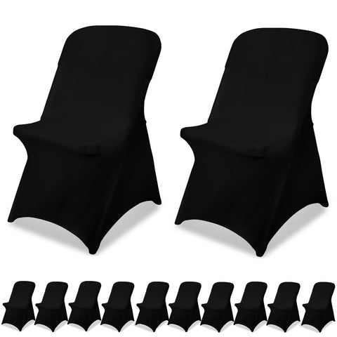 JALANCY black chair covers pack wide view for an elegant event setup