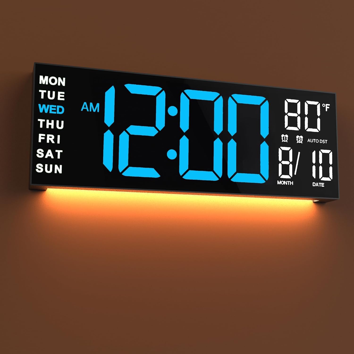 JALL 16-inch clock with large display improves readability from across the room