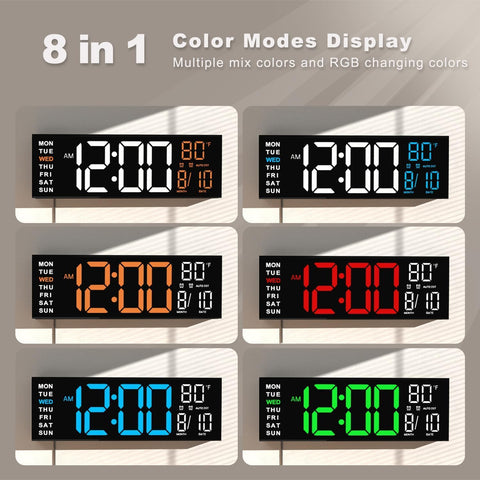 JALL 16-inch clock night light provides gentle illumination