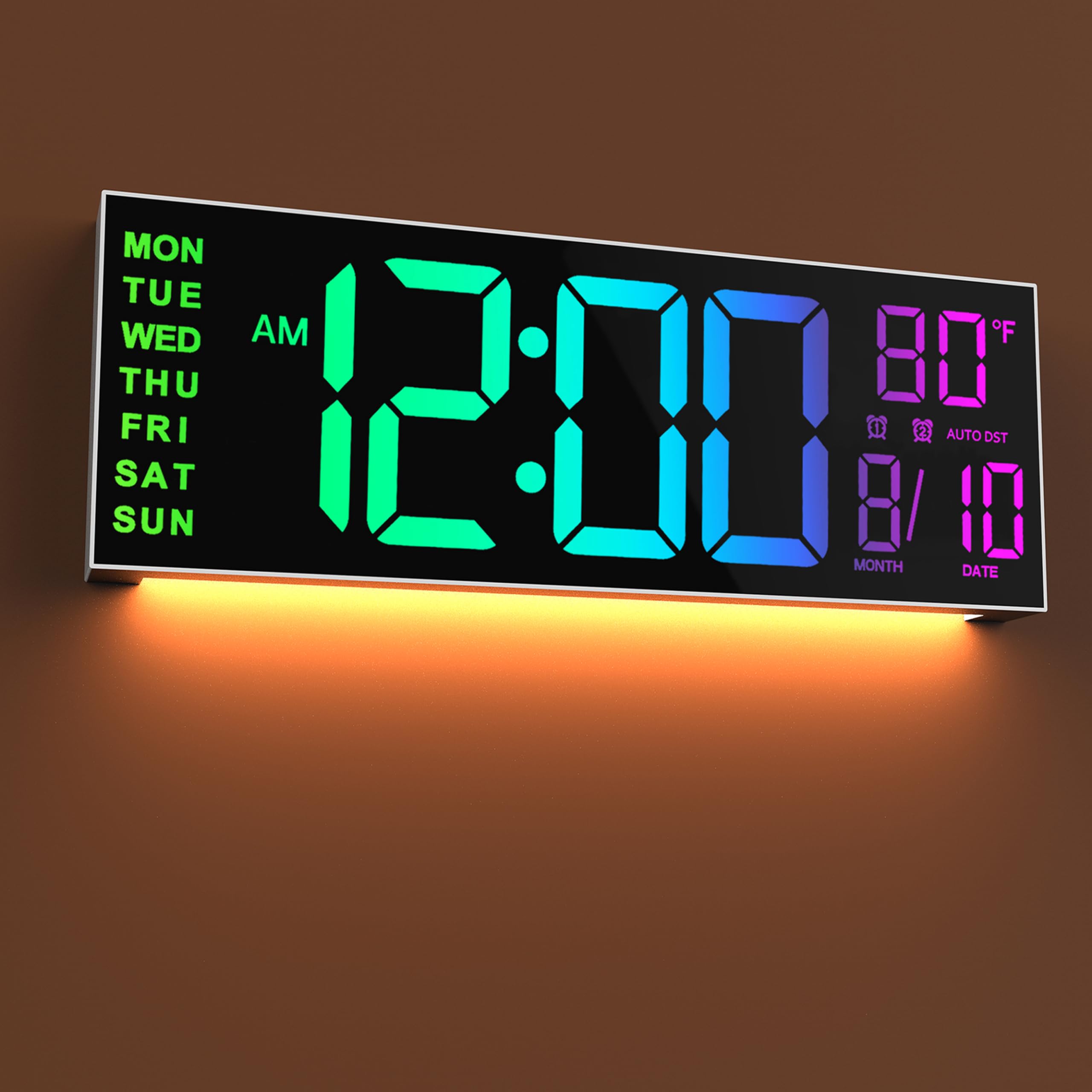 JALL 16-inch clock display for easy visibility from afar.