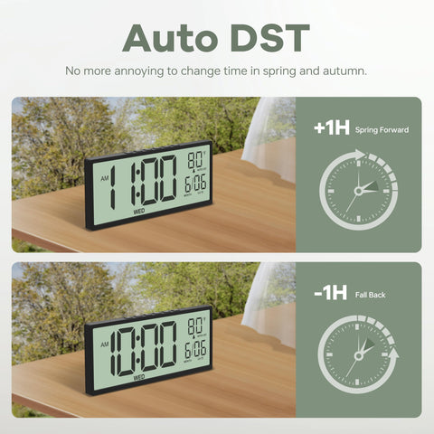 JALL auto DST feature keeps accurate time without manual adjustments.