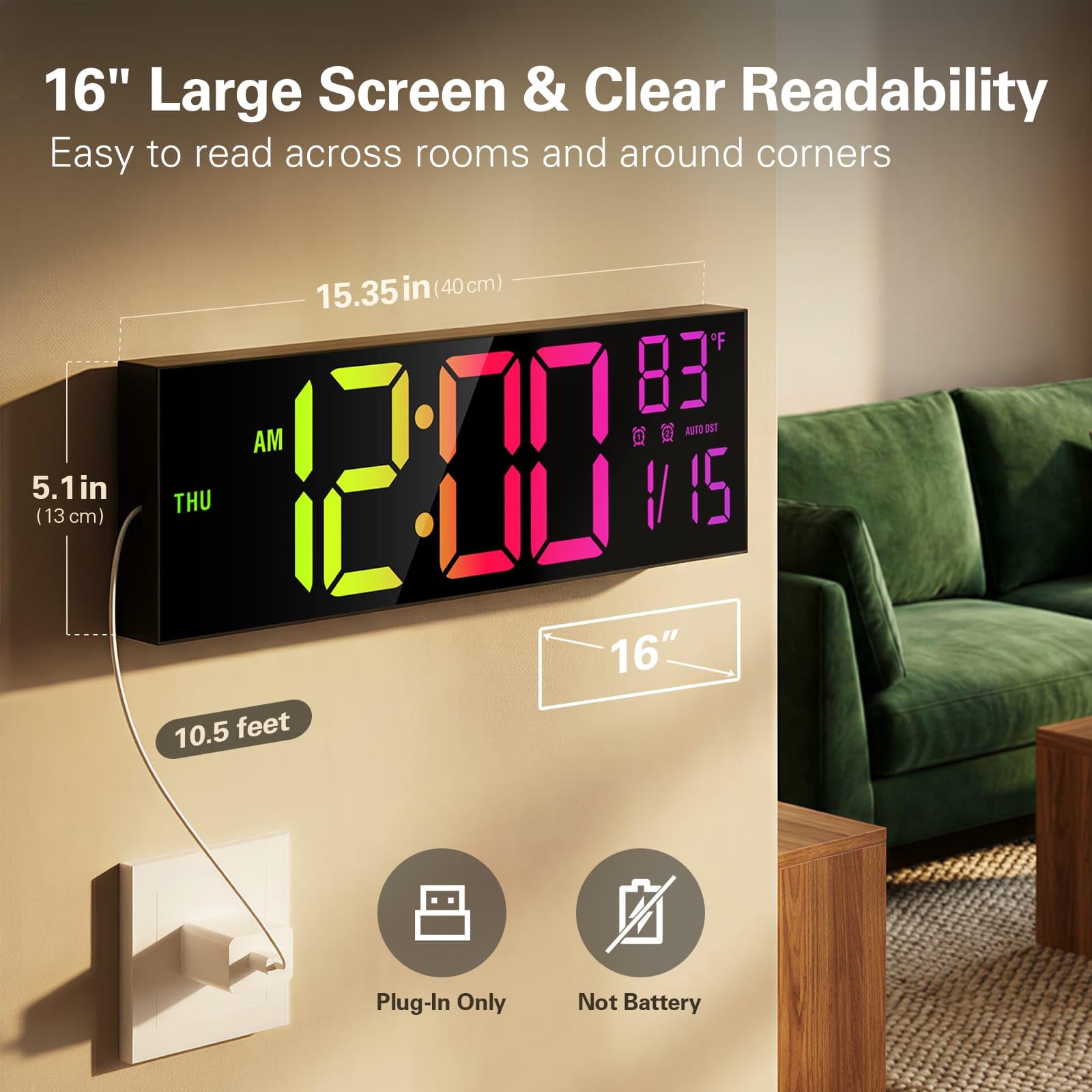 JALL dual-alarm with remote lets you manage alarms from bed.