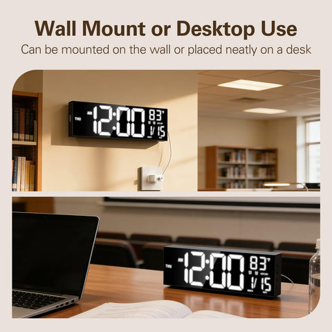 JALL remote control enables easy alarm and time adjustments from distance.