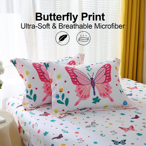 Jameswish bedding showing colorful flowers and leaves for a cheerful room
