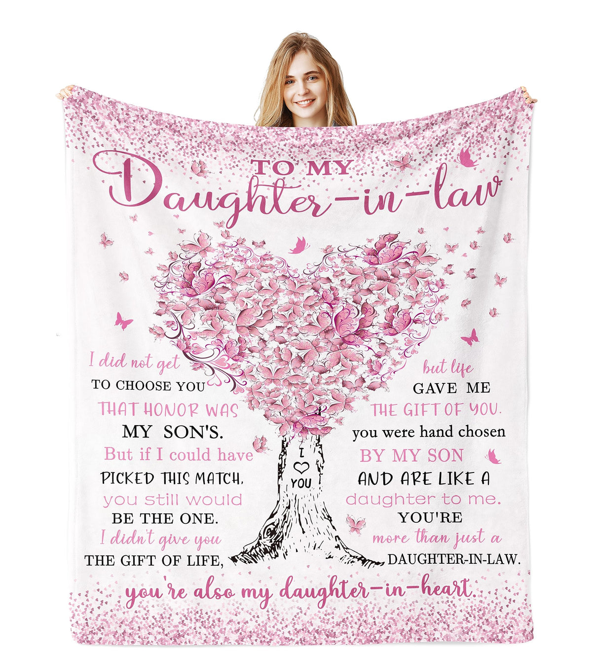 Jamfind daughter-in-law blanket packaging shows gift-ready presentation