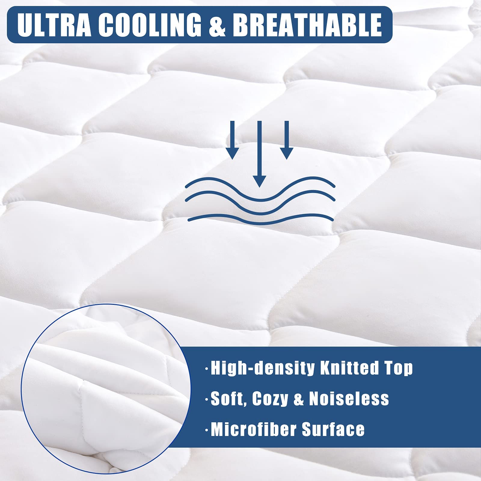 JamRest cooling breathable fill maintains comfortable temperature throughout the night.