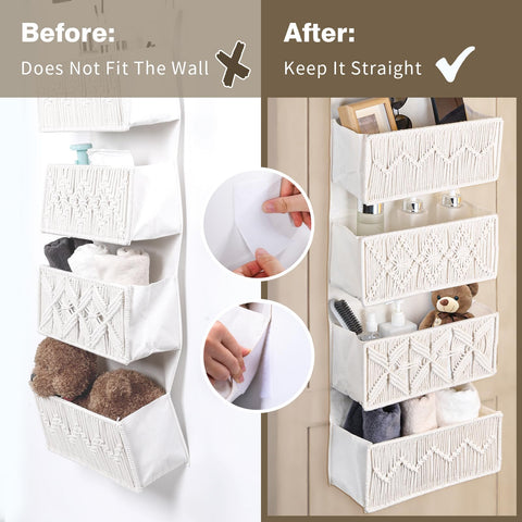 janebeauties Boho macrame door storage in cream aids clutter-free spaces.