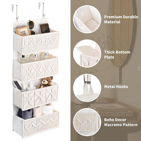 janebeauties Four-pocket Nursery Organizer keeps cosmetics, diapers, and toys neatly categorized.
