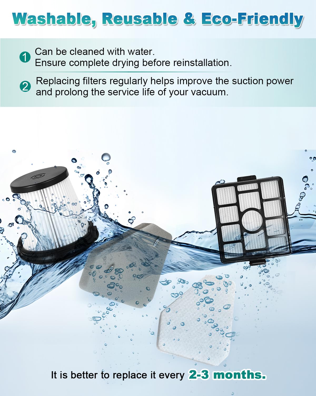 Janedtcyy Auto-Empty System felt filter supports efficient dust capture