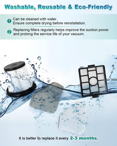 Janedtcyy Auto-Empty System felt filter supports efficient dust capture