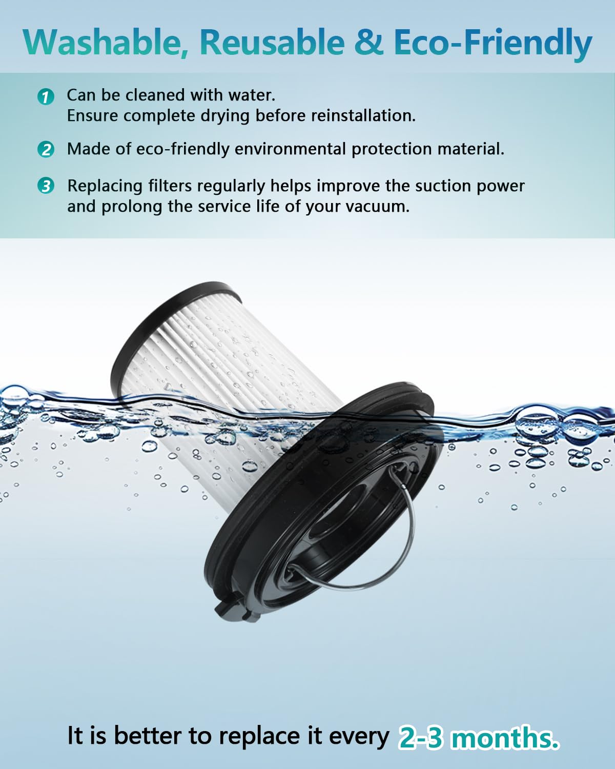 Janedtcyy 3797V filter for Bissell Cleanview XR improves airflow