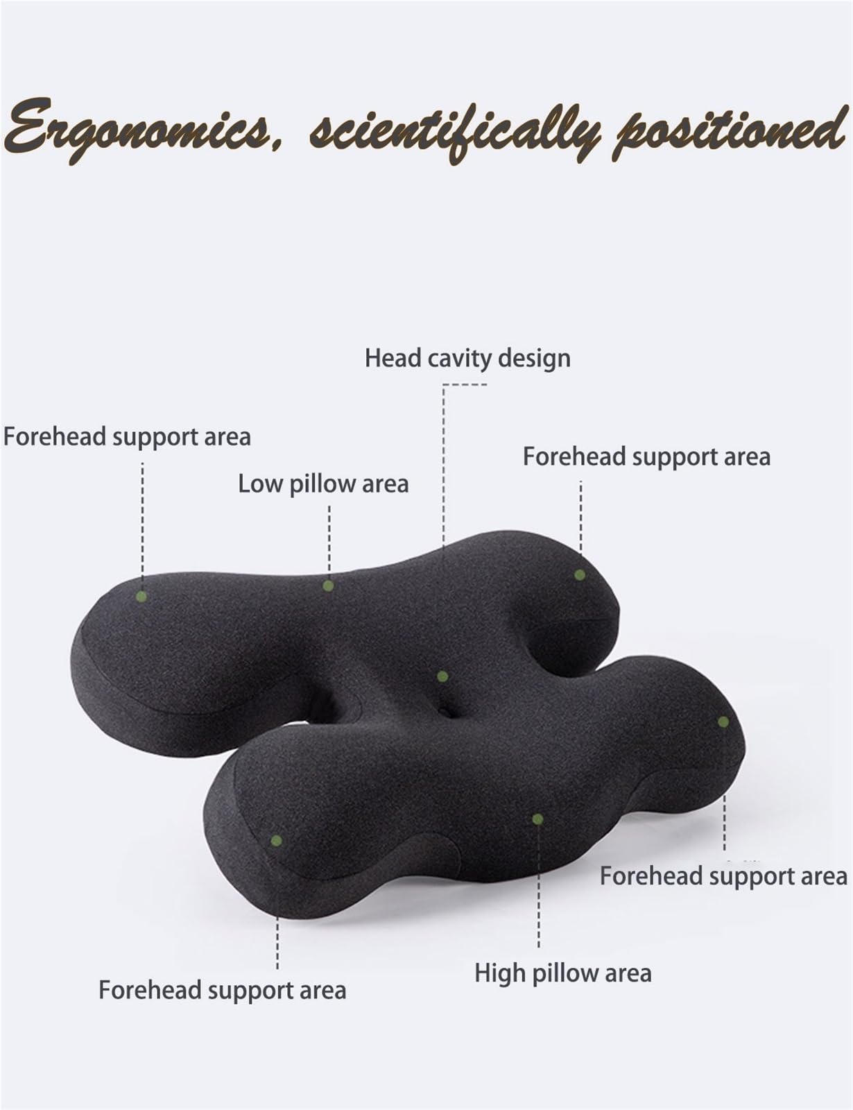 Janemiri ergonomic neck-support design helps keep the spine aligned while sleeping