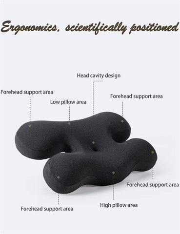 Janemiri ergonomic neck-support design helps keep the spine aligned while sleeping