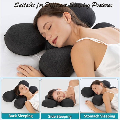 Janemiri memory foam core pillow delivers slow rebound comfort and neck support