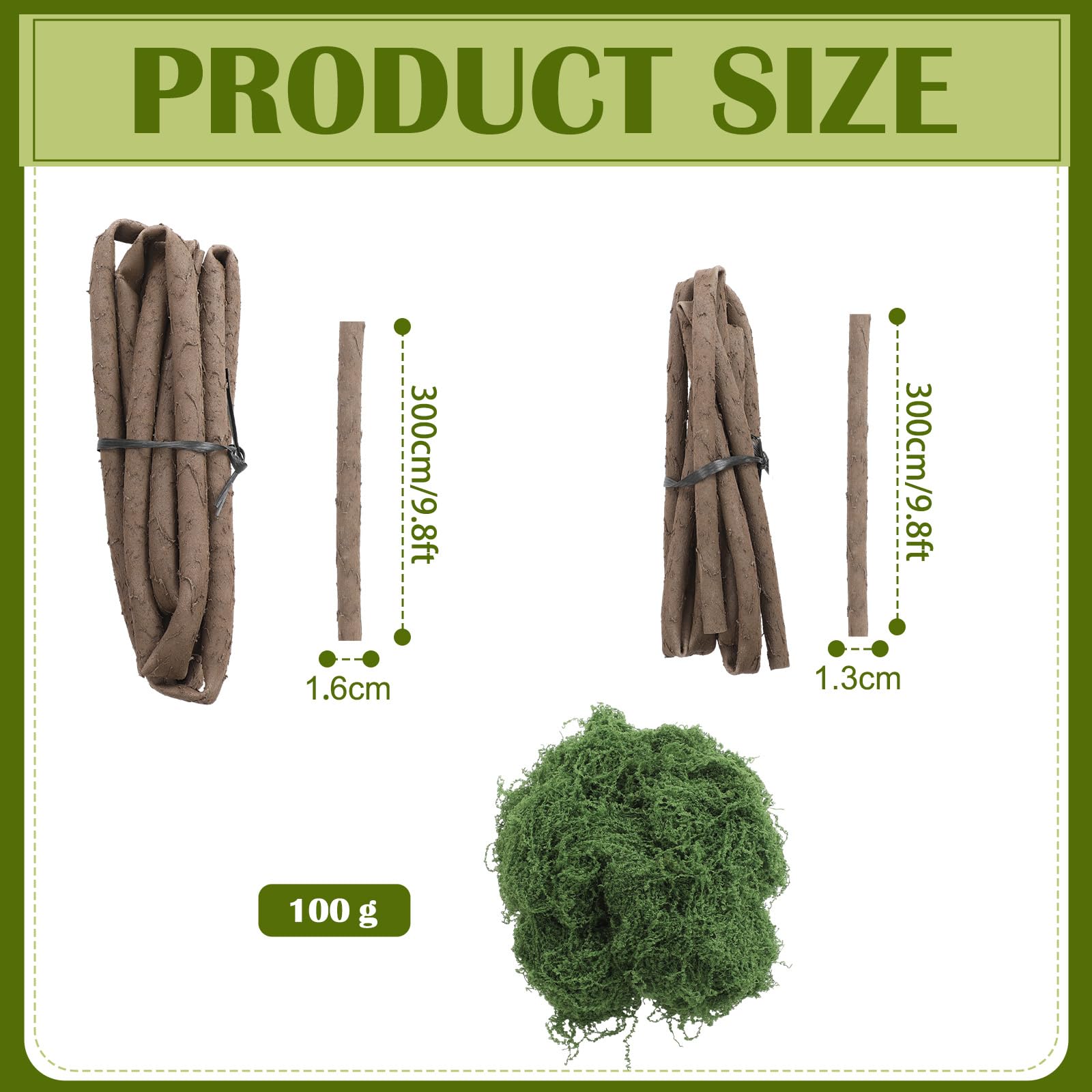 Janinka dual-width vines 16mm 13mm create depth and layering.
