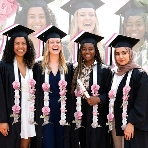 Janinka lasting memento lei preserves graduation memories.