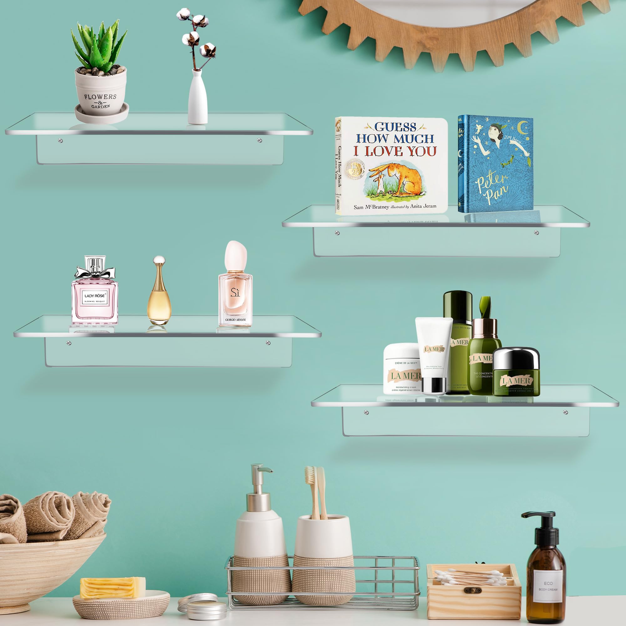 Jansburg space saving shelf helps keep floors clear