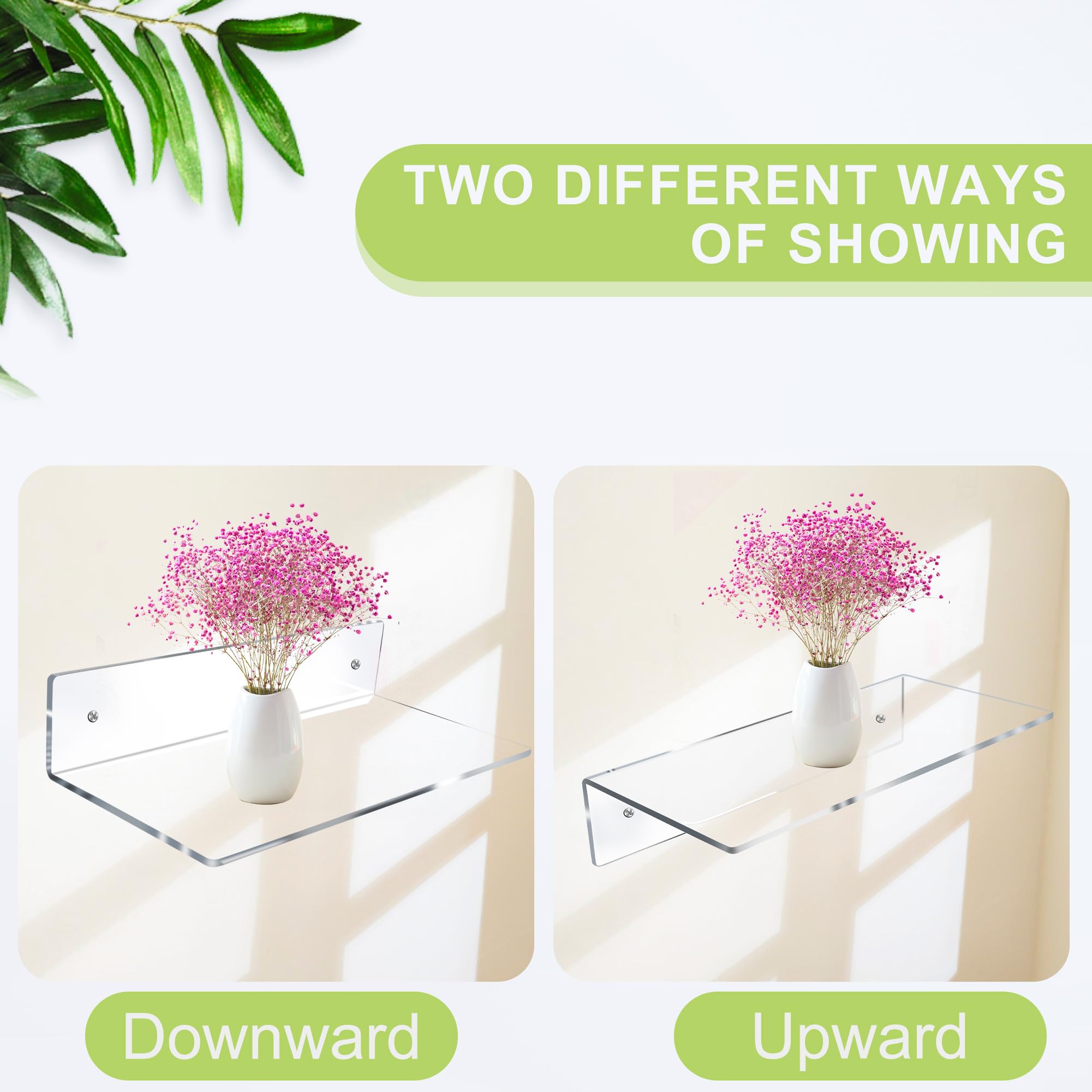Jansburg wall mounted display shelf that maximizes wall storage