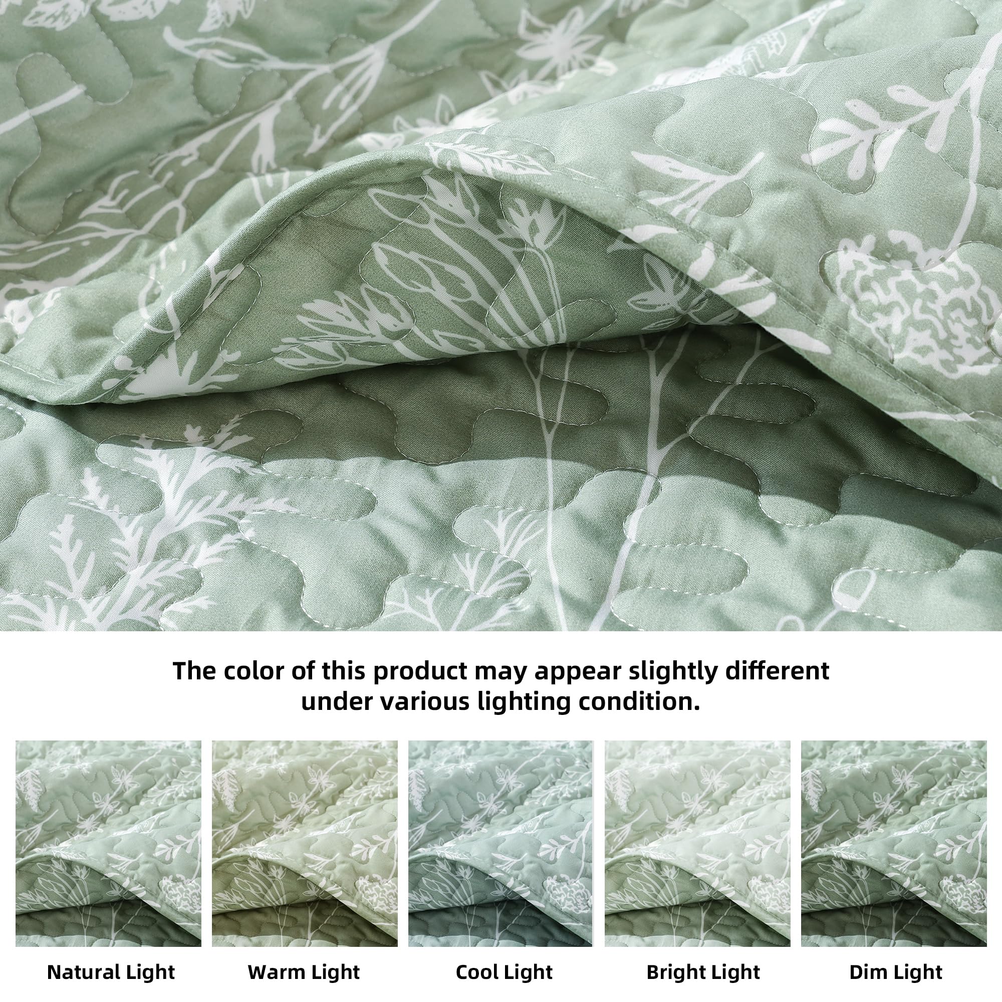 JANZAA king-size quilt 90x104 fits spacious beds