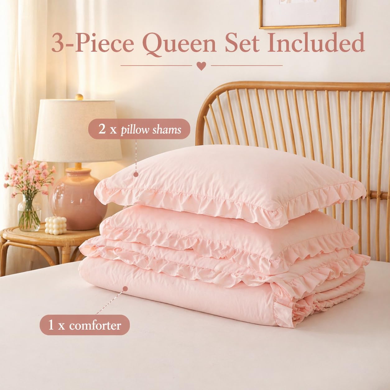 JANZAA machine-washable care for easy cleaning and fluff retention