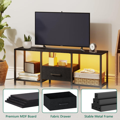 JARHETUN sturdy metal frame with anti-tip device enhances safety.