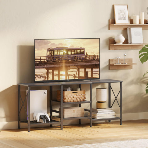 JARHETUN dimensions 47.2W x 11.8D x 19.9H suit 55-inch TVs.
