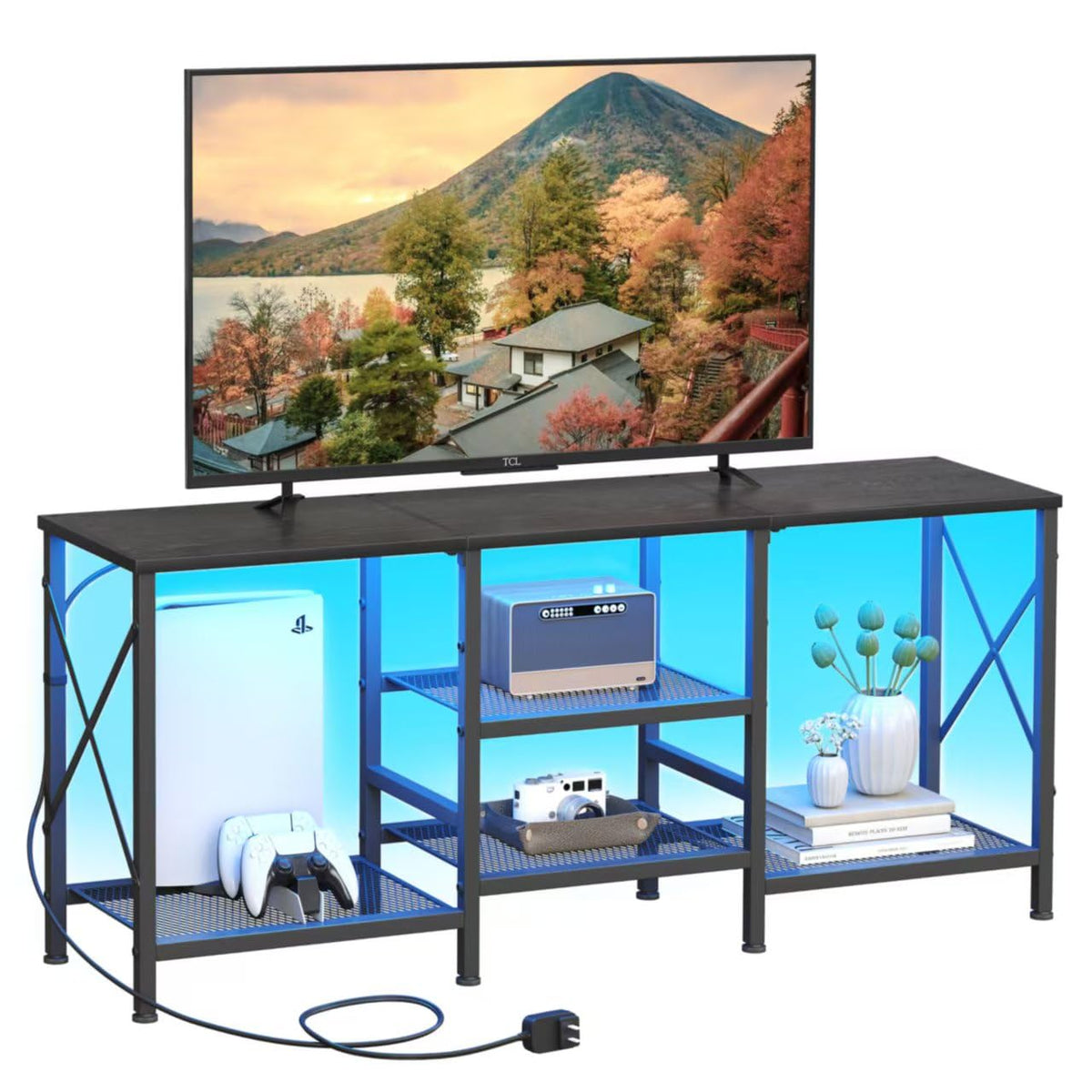 JARHETUN LED-lit TV stand enhances ambience for movie nights