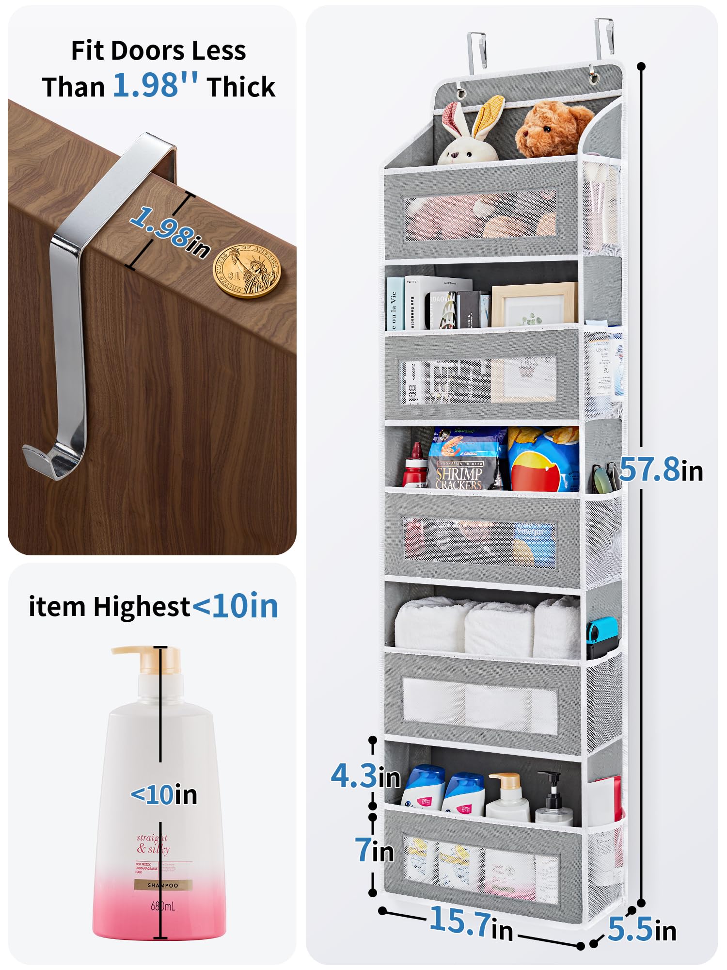 JARLINK anti-tilt door storage demonstrates stable behind-the-door setup