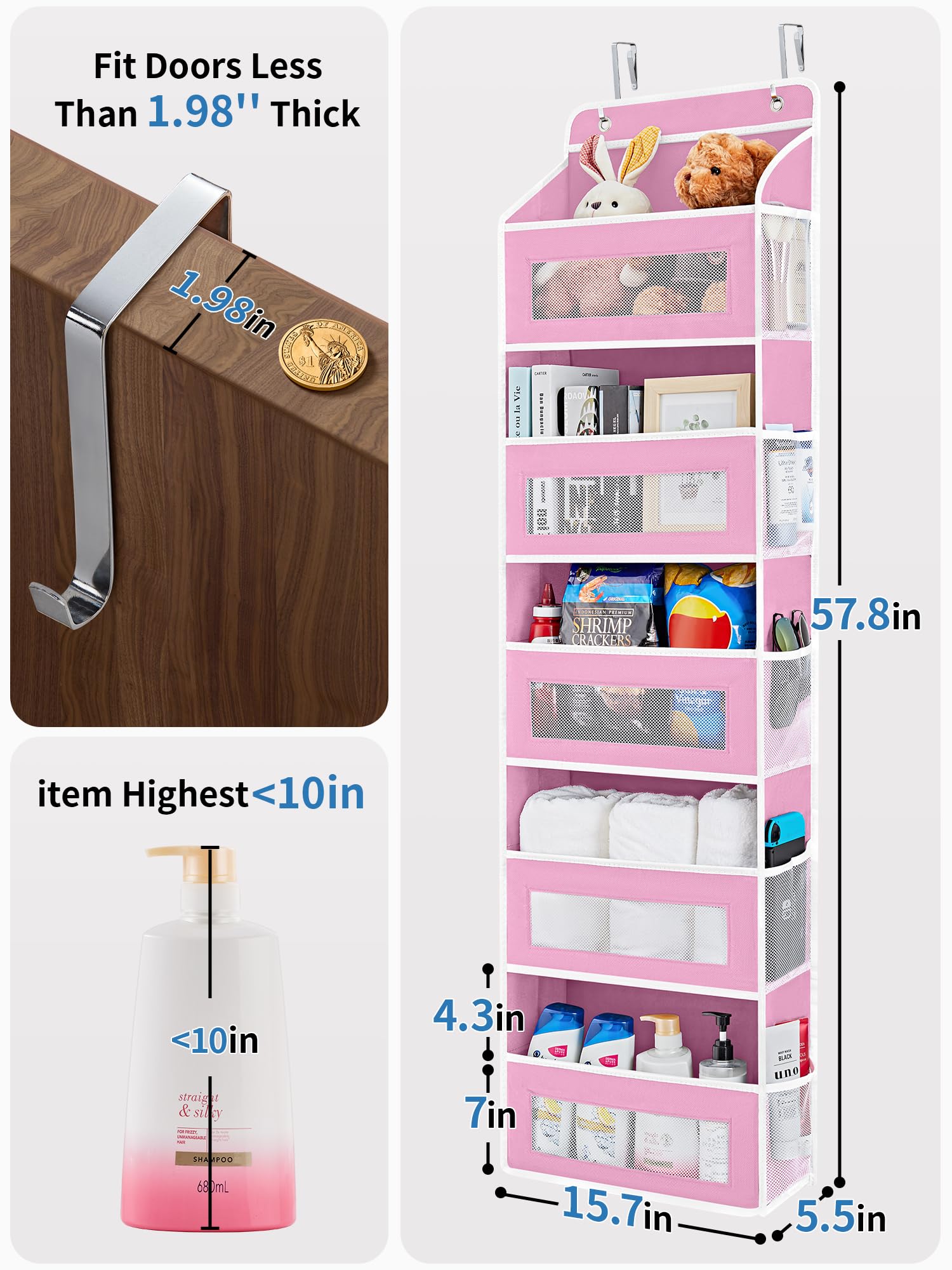 JARLINK anti-tilt design keeps door storage secure during use.