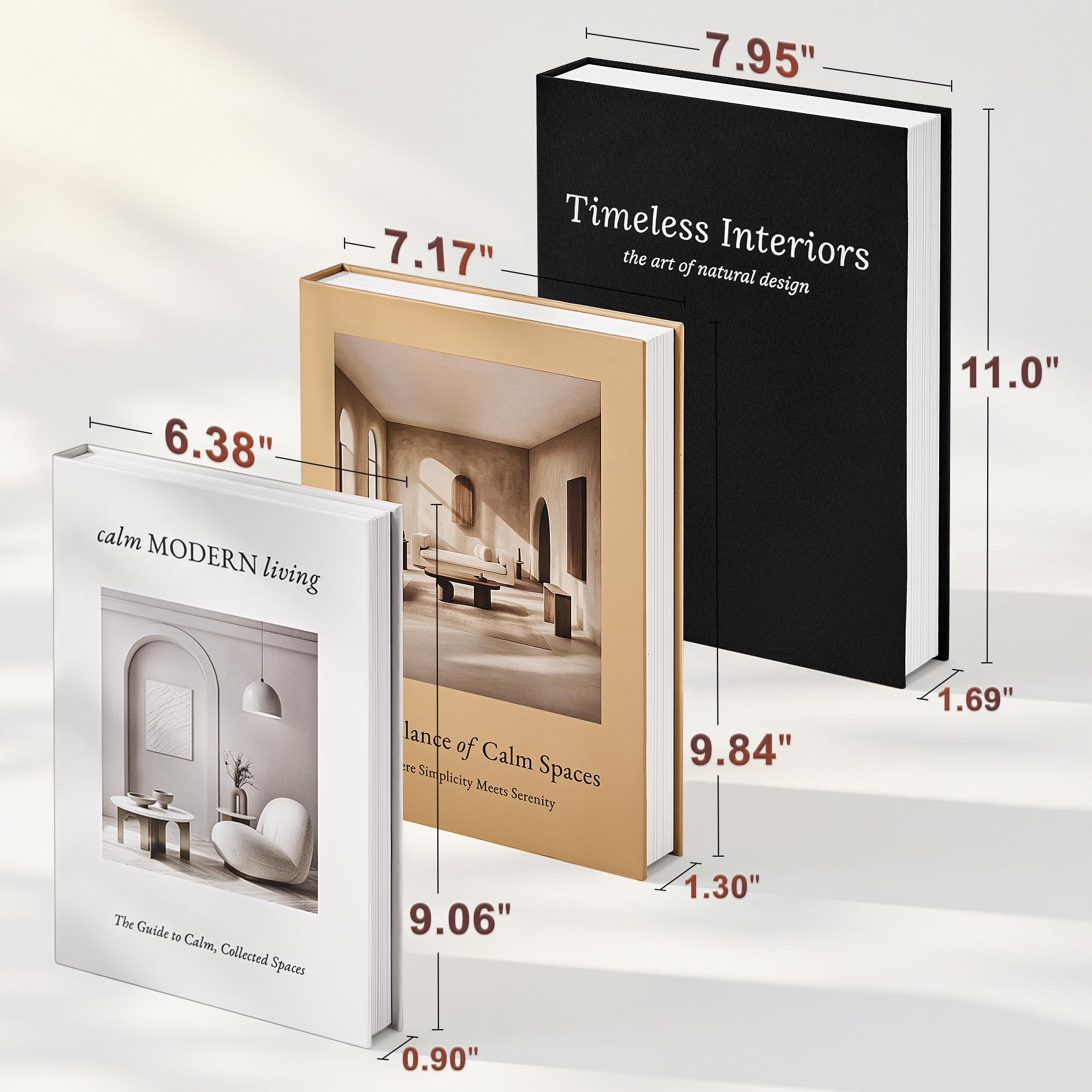 Jarlink Decorative Books medium stacked for layered vignette styling