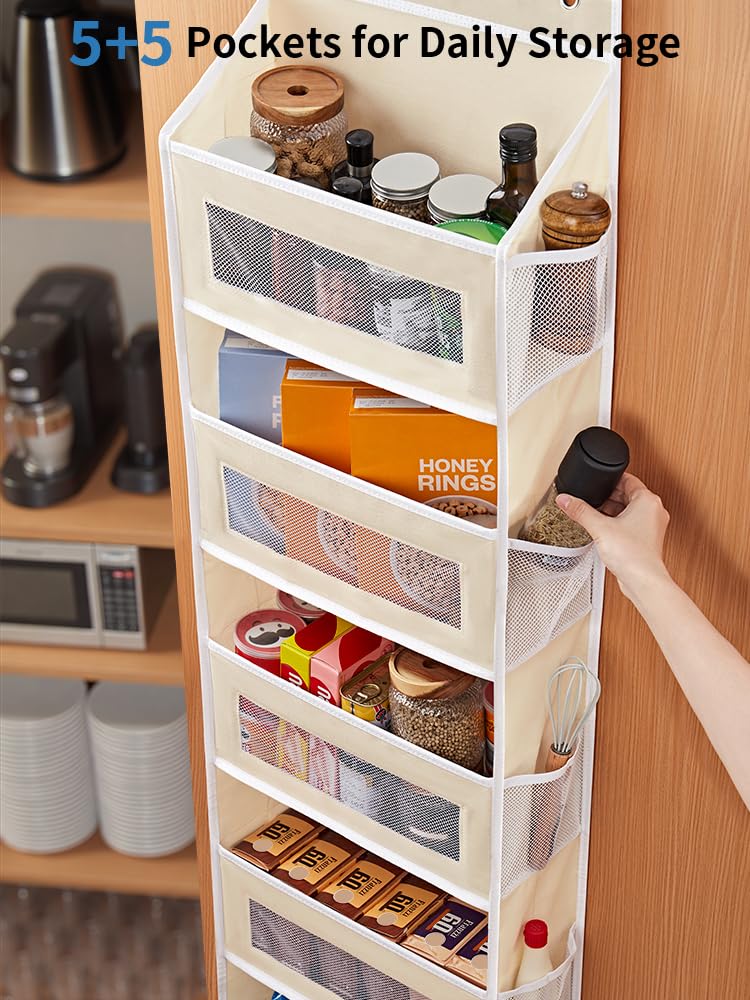 JARLINK beige door organizer shown in a bathroom setup