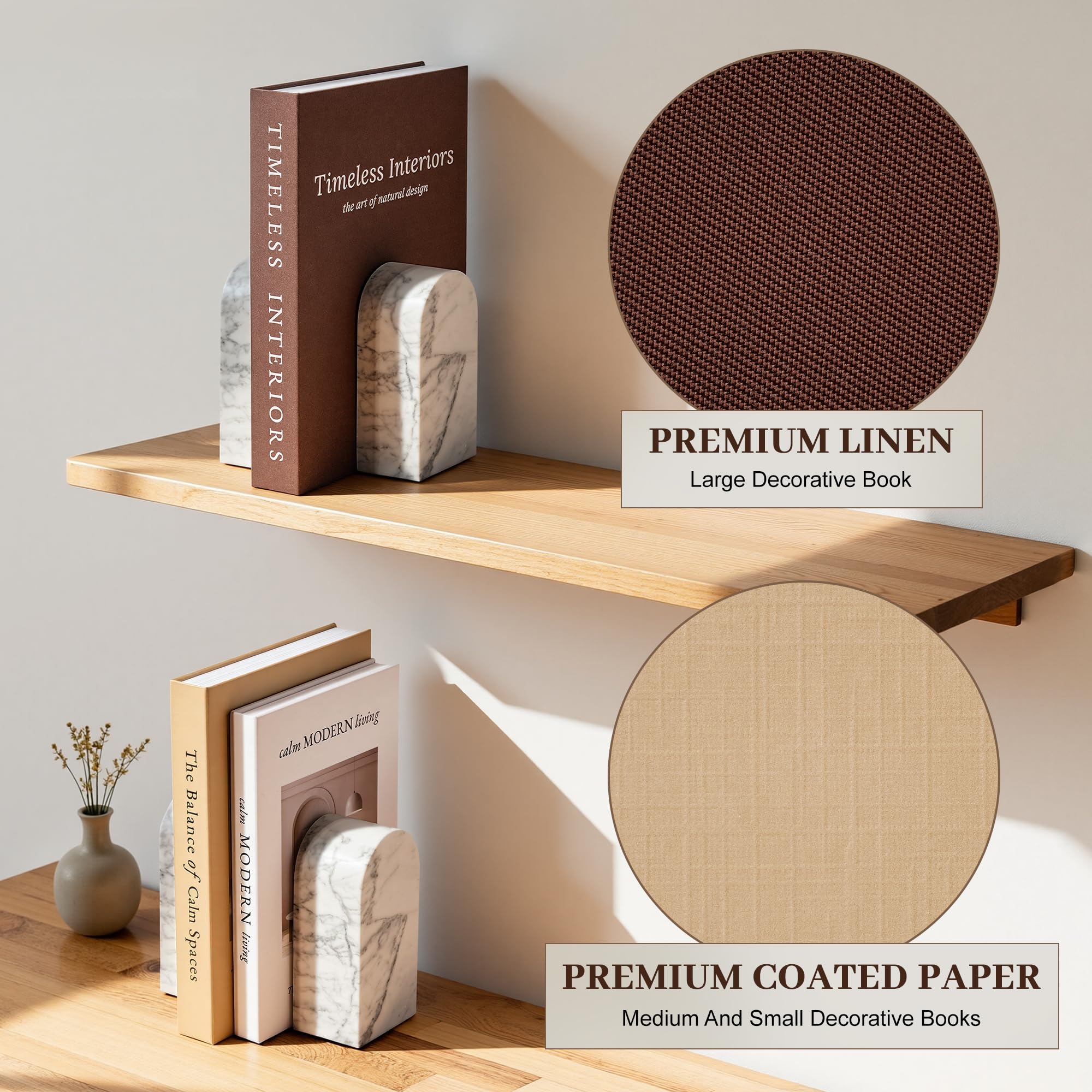 Jarlink decorative books on a coffee table showing modern minimalism
